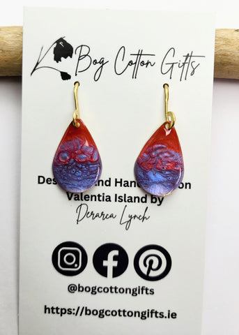Painted Drop Earrings