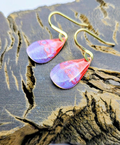 Painted Drop Earrings