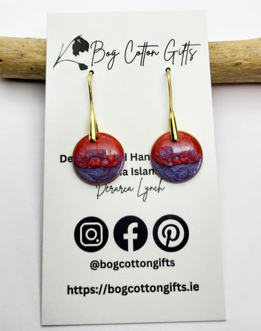 Painted Drop Earrings