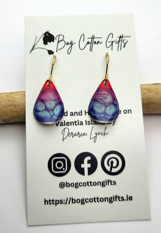 Painted Drop Earrings