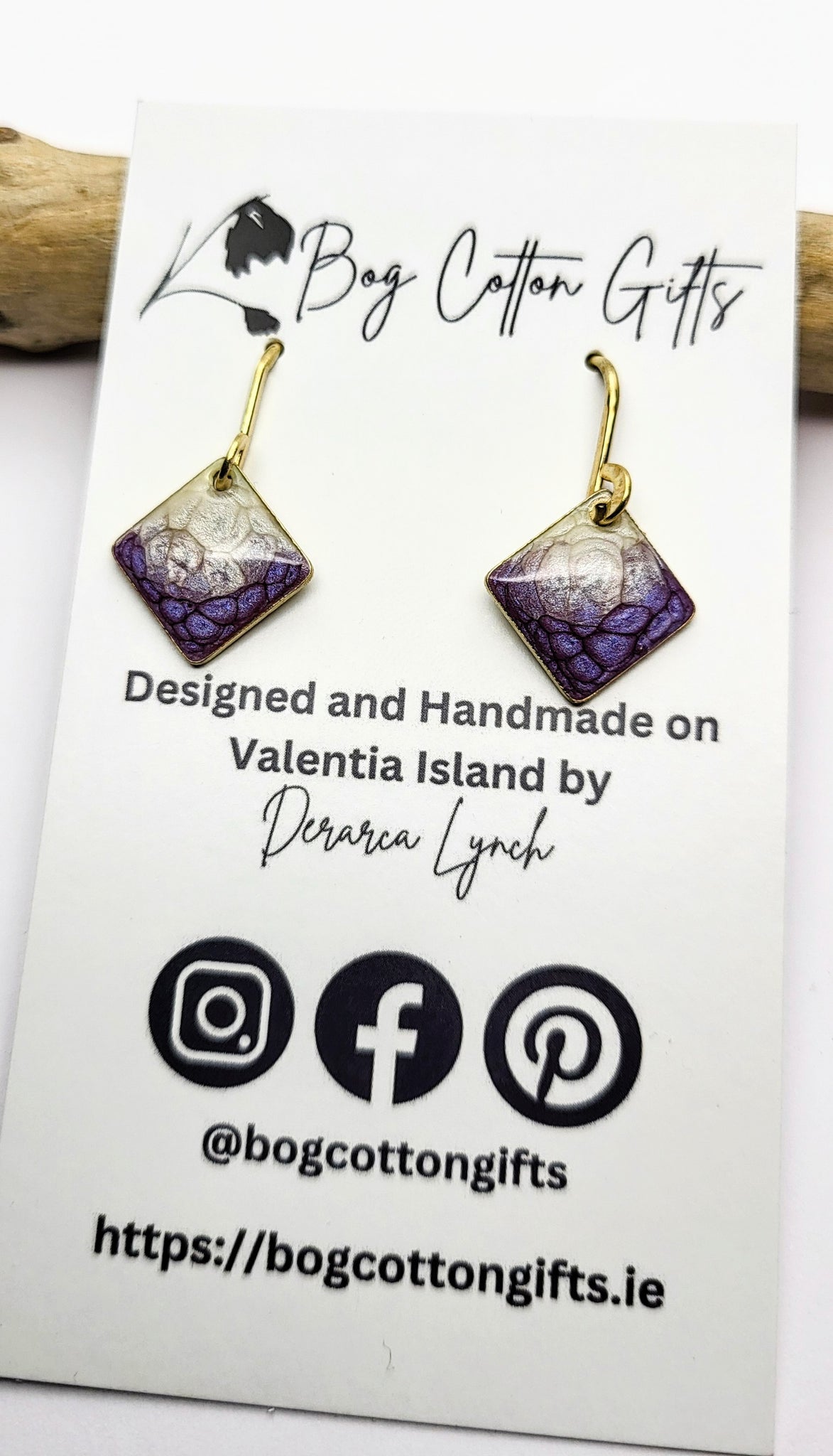 Painted Drop Earrings