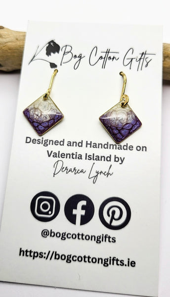 Painted Drop Earrings