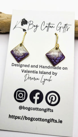 Painted Drop Earrings
