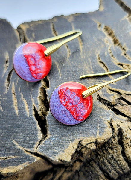 Painted Drop Earrings