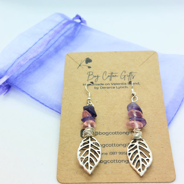 Lovely Leaf Earrings | Bog Cotton Gifts