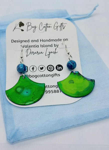 Handcrafted Alcohol Ink Resin Earrings